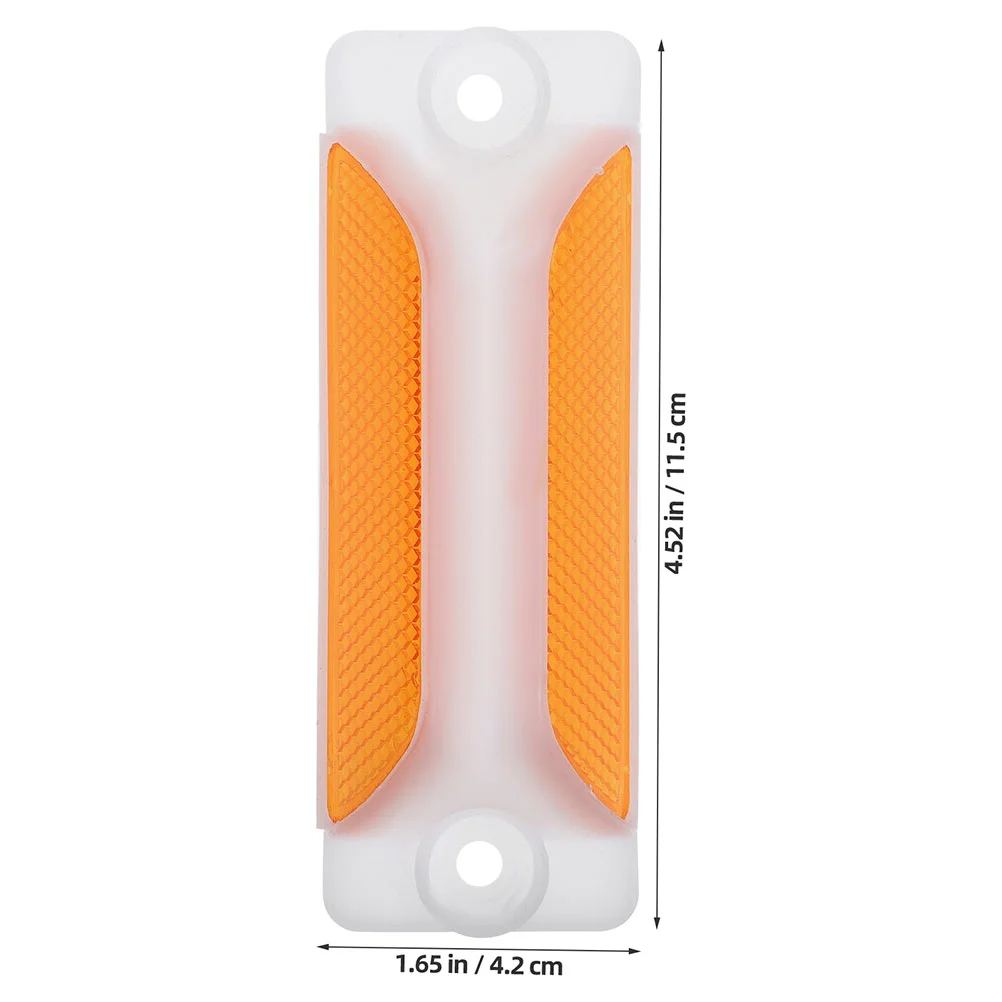 4 Pcs Sign Reflective Delineator Driveway Reflectors Trapezoidal Road Markers Pavement Guardrail Delineators parking markers