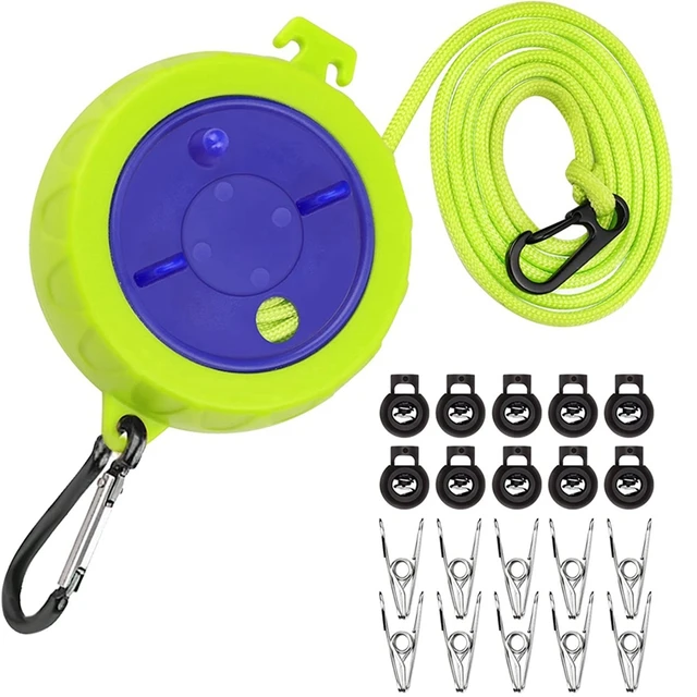 Retractable Clothes Line 10M Portable Anti-Winding Travel Washing