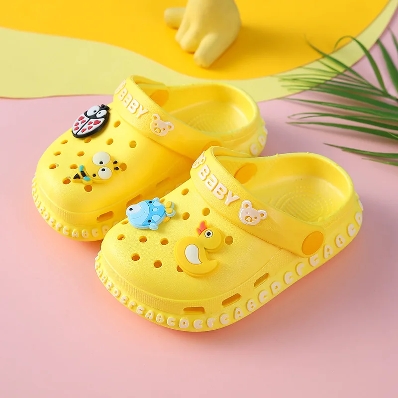 Summer Children Garden Clogs Shoes Boys Girls Beach Sandal Kids Lightweight Breathable Cute Cartoon Slip On Mules Baby Slippers Sandal for girl Children's Shoes