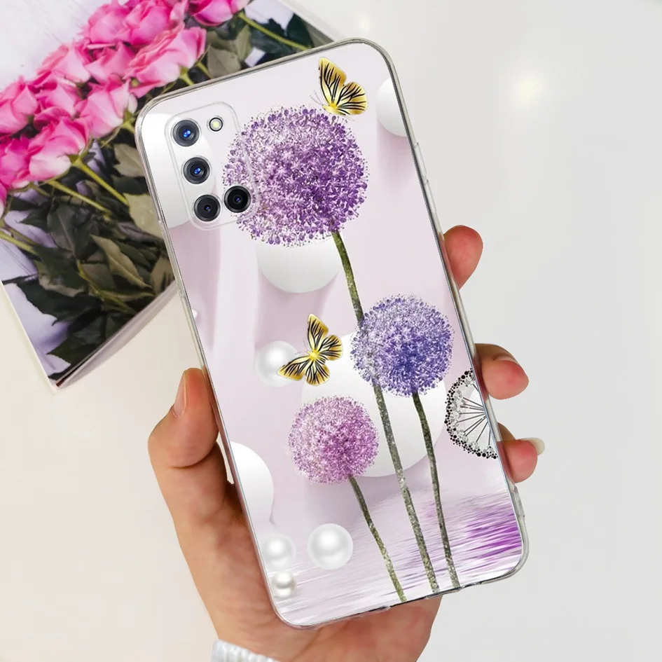Floral Transparent Silicone Soft TPU Phone Case - Fashionable Design