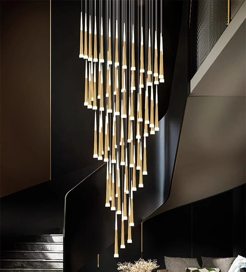 Description Picture 2 of itemNordic home decoration, stair chandelier, living room and dining room Pendant lights, ceiling light, indoor lighting