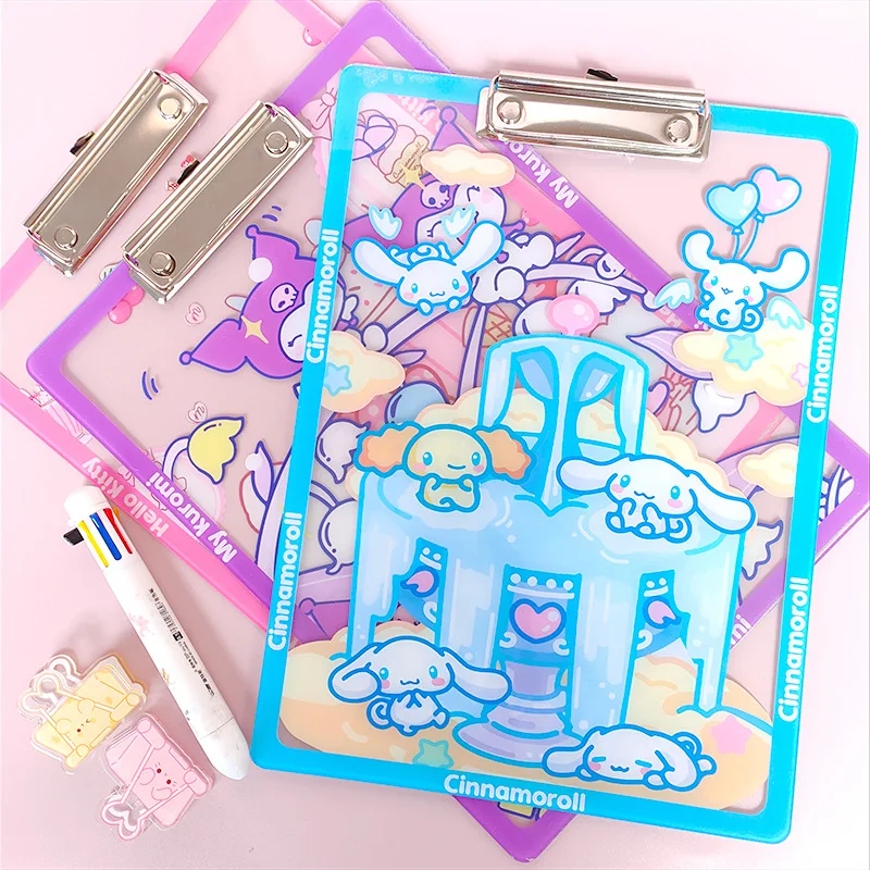 

Sanrio Hellokitty Kuromi аниме A4 папка для файлов, записная книжка, записная книжка, зажим для заметок, зажимы, тестовый органайзер для бумаги, школьные принадлежности