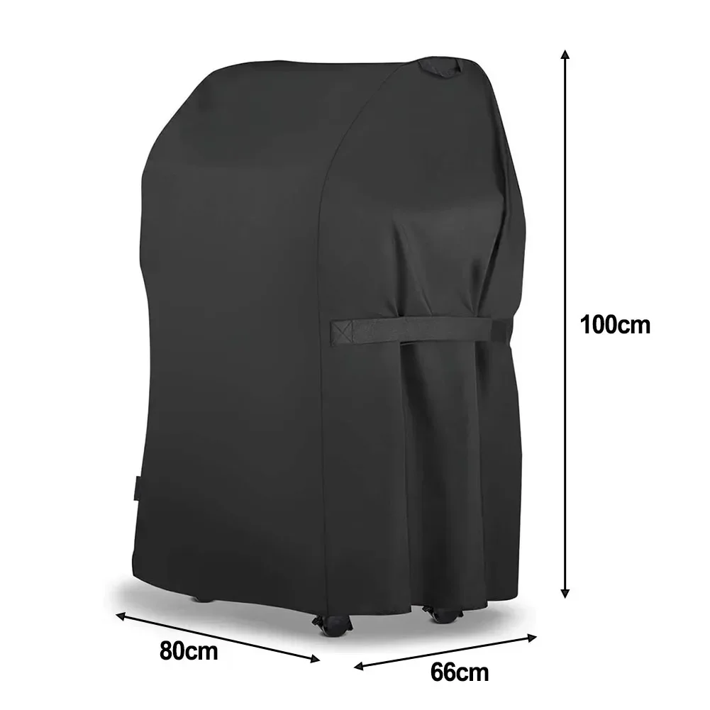 Grill Cover Waterproof BBQ Cover Outdoor BBQ Gas Grill Cover Barbecue Smoker Cover With Adjustable Hem Rope 210D Oxford Cloth 2