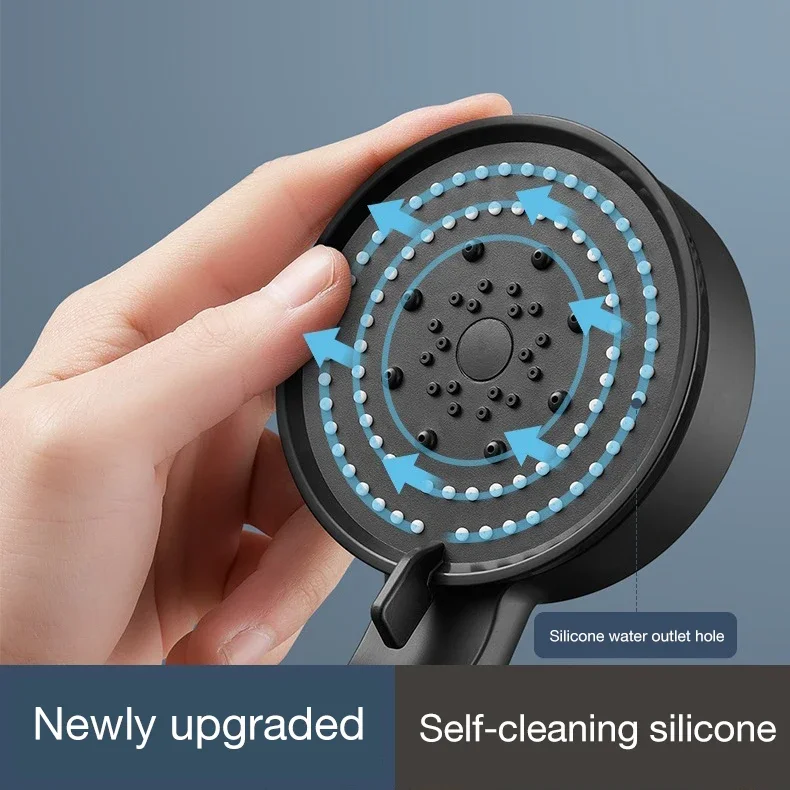 Supercharged shower head set home shower super bath heater bath water heater shower head pressurized hose bathroom 4