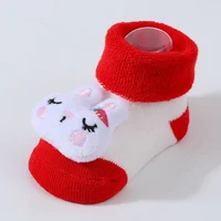 Cartoon Baby Anti Slip Floor Socks Autumn Winter Newborn Warm Thicken Fleece Socks Baby Girl Boy Infant Indoor Sock 6