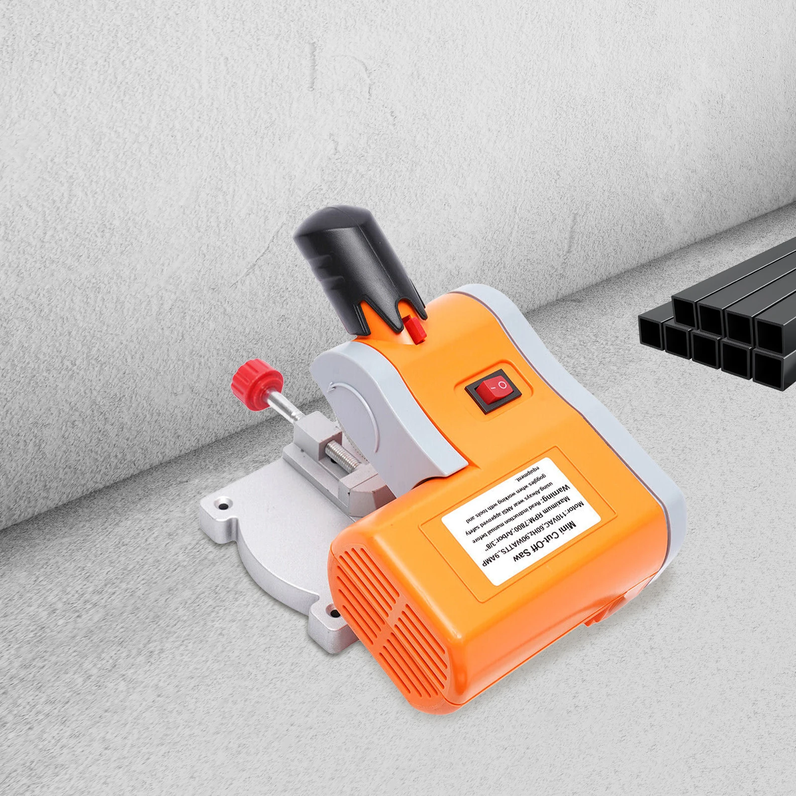 90W Mini Cut Off Saw 220V/110V Benchtop 45°Cutting Machine DIY Tools 7800RPM for Metal Wood Plastic