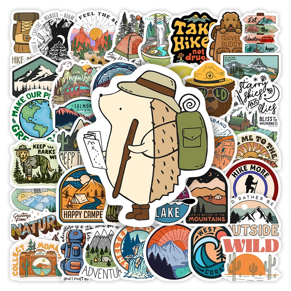 Outdoor Hiking Sticker Set 1