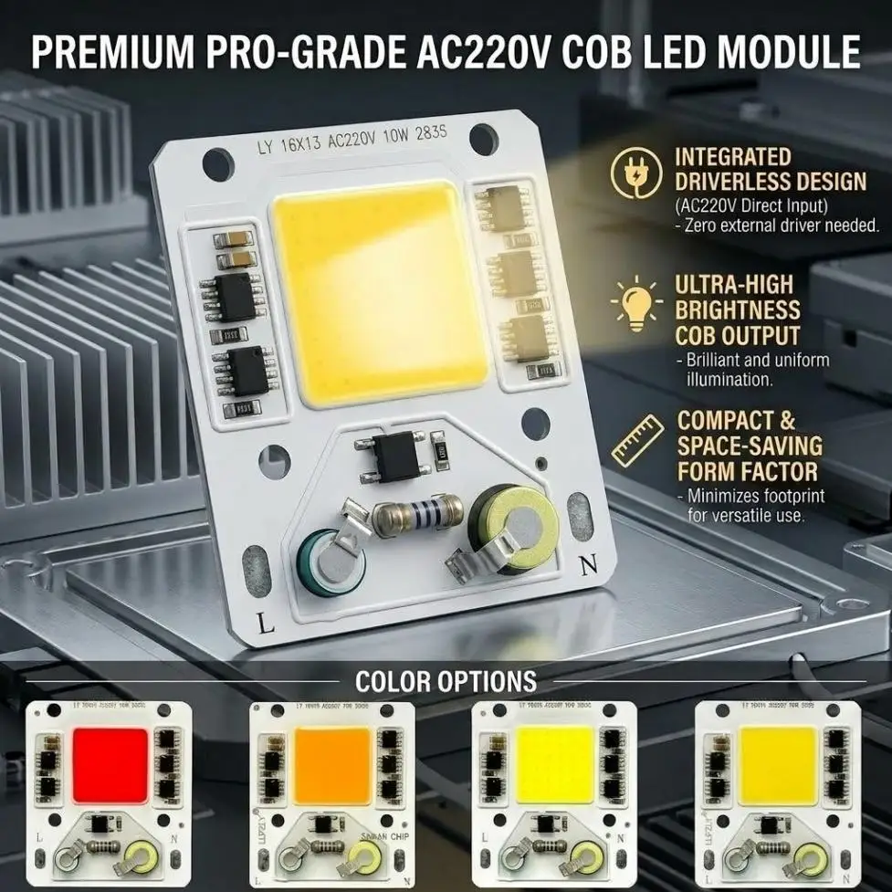 1/2/4/6/8/10pcs AC220V 50W COB LED 칩 램프 스마트 IC 광원 ..