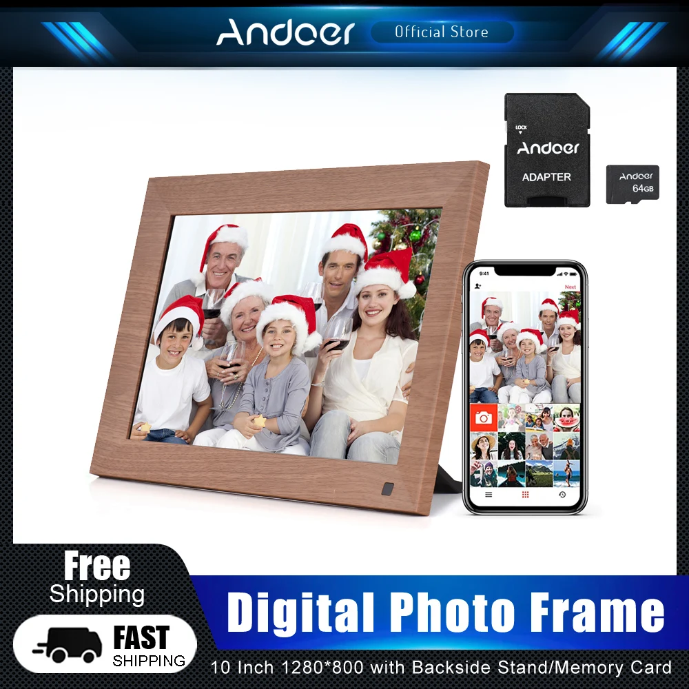 AndoerDigitalPhotoFrame10InchWiFiSmartDigitalPictureFrame