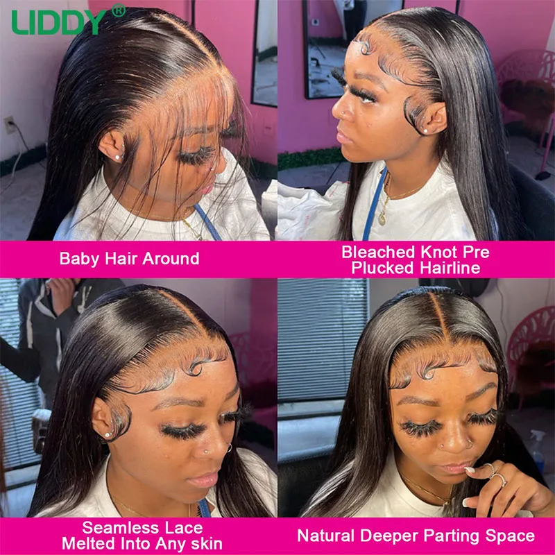 250% 360 Full Lace Wig Human Hair Pre Plucked 13x6 13x4 Straight Lace Front Wigs Frontal Wig Human Hair Wigs For Women