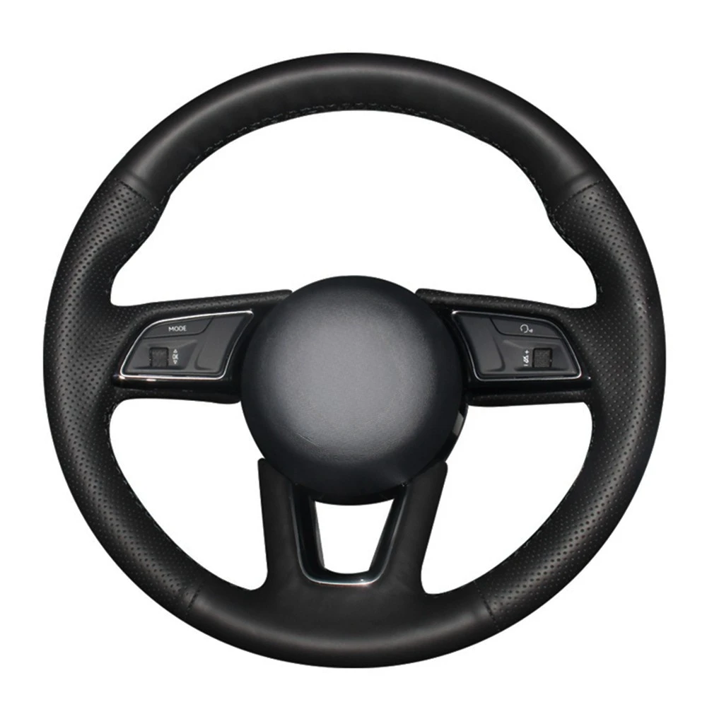 Coprivolante Per Auto Cucito A Mano In Vera Pelle Nera Per Audi A1 (8X) Sportback A3 (8V) A4 (B9) Avant A5 (F5) Q2