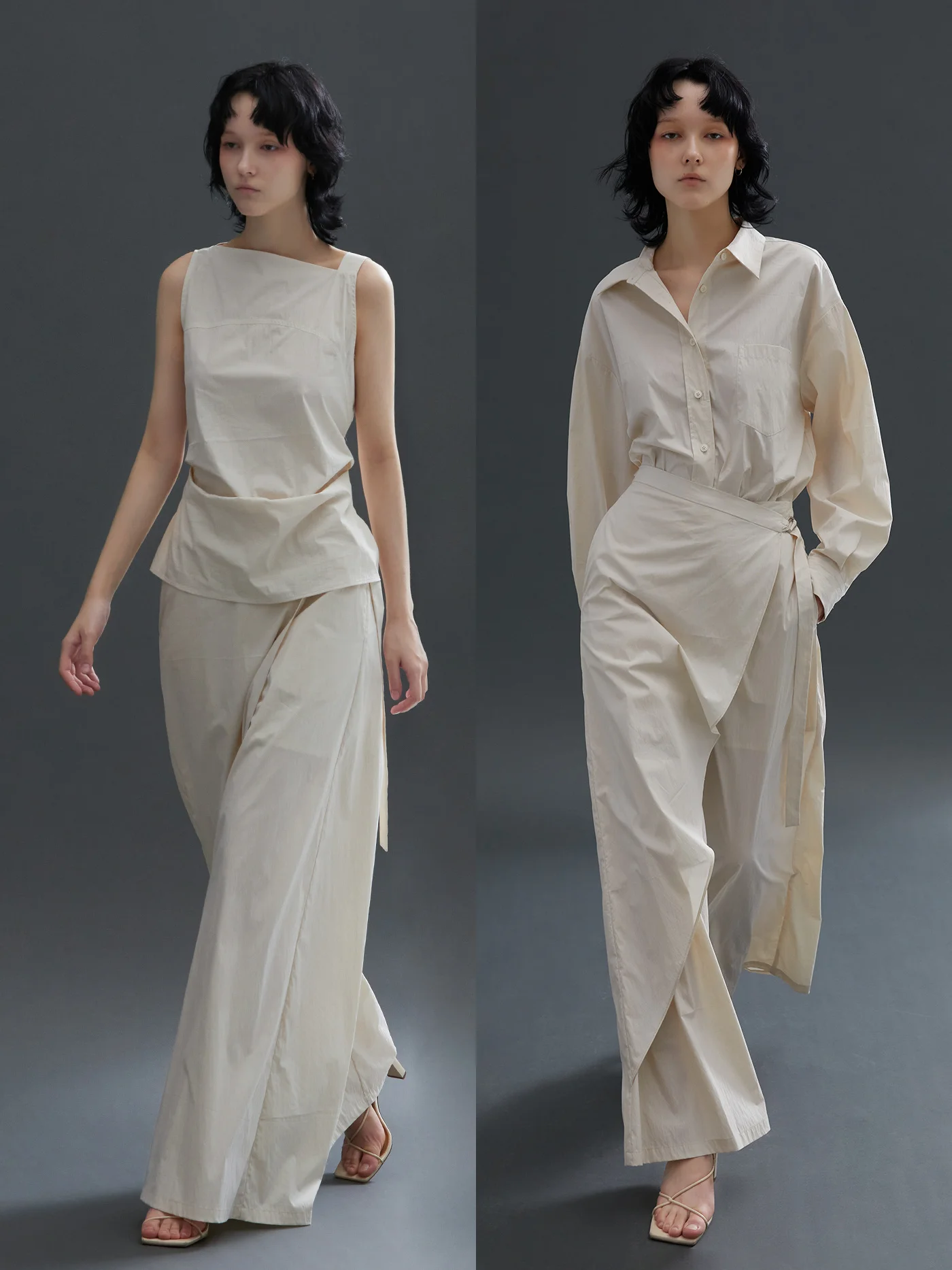 

It's also a smart and neat cut casual suit, a fashionable suit | shirt/suspender/design pants female