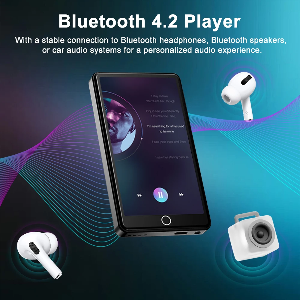 Deelife mp4 שחקן מגע wifi 8.1 mp3 נגן מוסיקה וידאו Bluetooth עם מצלמת אחורי 5mp אחורי