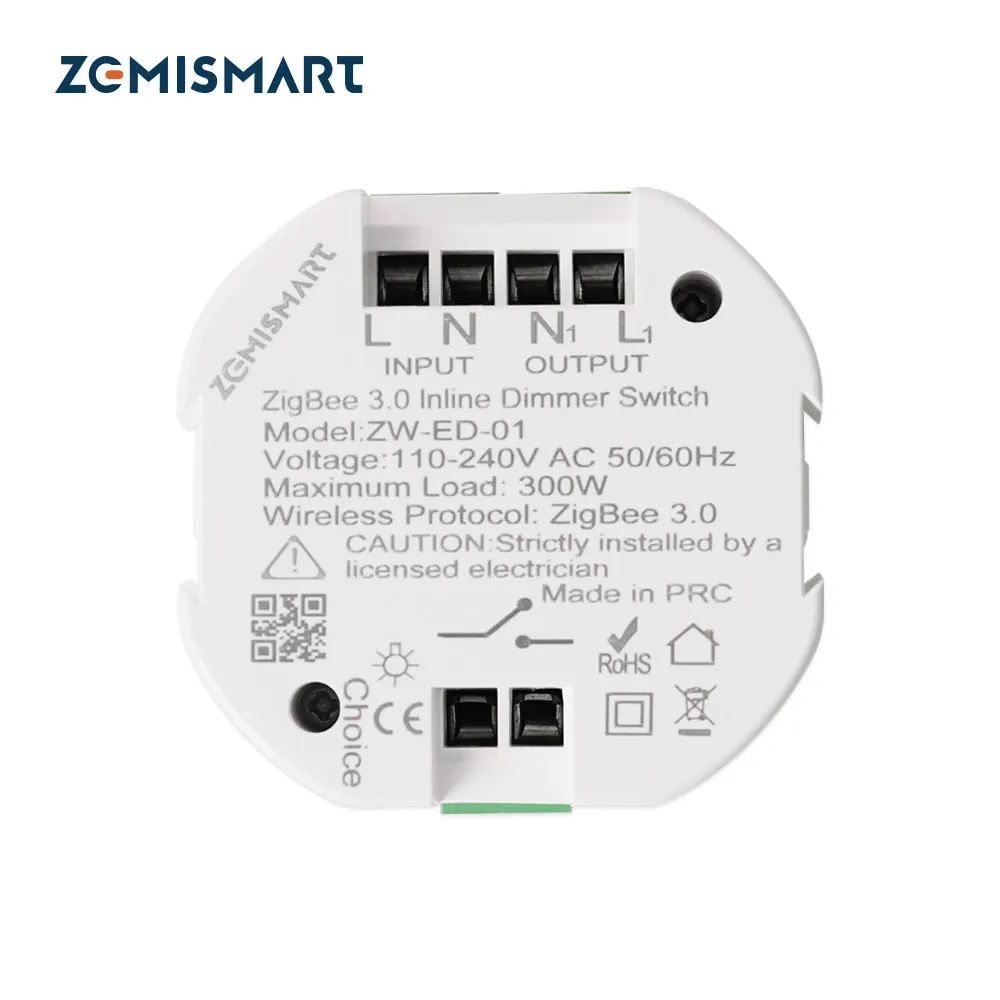 Zemismart Tuya Zigbee Dimmer Module SmartThings Control Alexa Google Home Control Smart Life APP smart switch