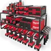 Amoowis Power Tool Organizer, Garage Organization with 7 Drill Holders, Tool Box Organizers and Storage Wall Mount, Metal Shelf 1