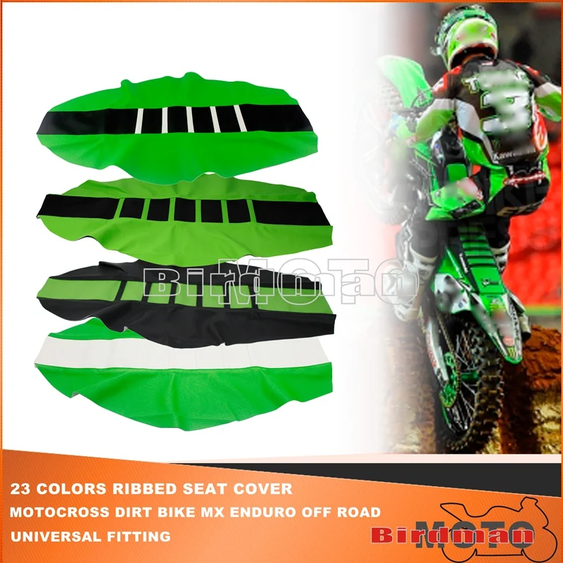 Green Dirt Bike Racing Off Road Motocross Coprisedile Cuscino Per Kawasaki Mx Enduro Kxf Klx Kx-F Klr Kx250 110 300 650 450