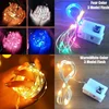 AmmToo 10 Pack Waterproof Mini Fairy Lights Copper With 3 Speed Modes for Christmas Decorations and Outdoor Use Battery Powered 3