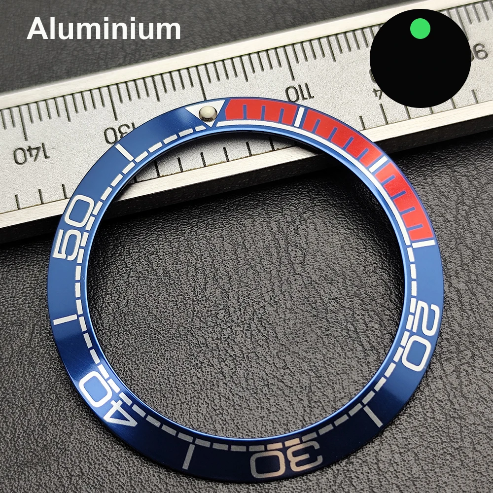 Enhanced Sloped Ceramic Aluminum Watch Bezel Ring Replacement