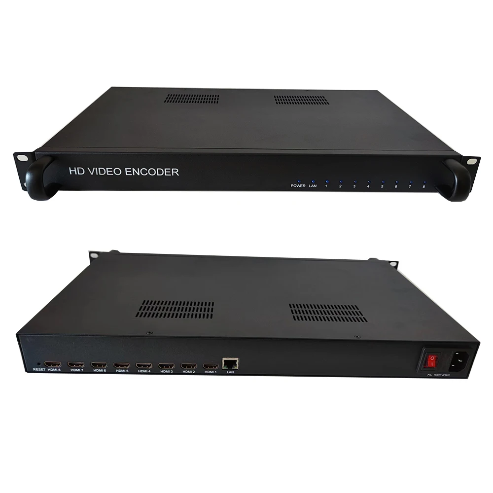 Фото 8-канальный Hdmi-Ip 1920x1080p Iptv Catv Tv System Webcast Push потоковое видео H264 H265 Hdmi кодировщик прямой трансляции №4