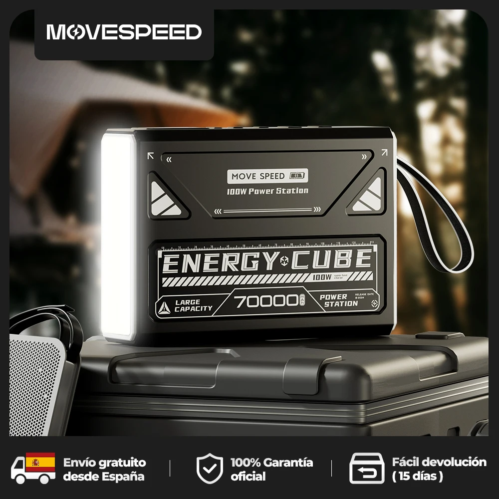 MOVESPEED Z70 Pro 100W Power Bank Large Capacity External Battery Charger Outdoor Camping for Laptop MacBook Pro