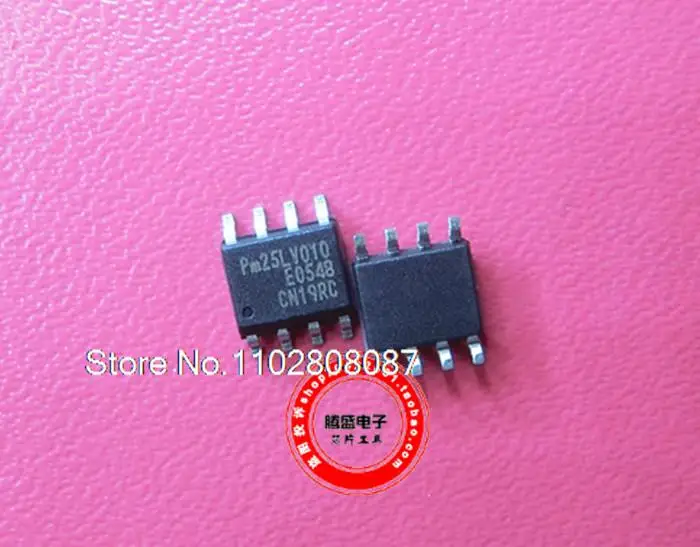 

10PCS/LOT PM25LV010 25LV010 SOP8 IC 128K Bios