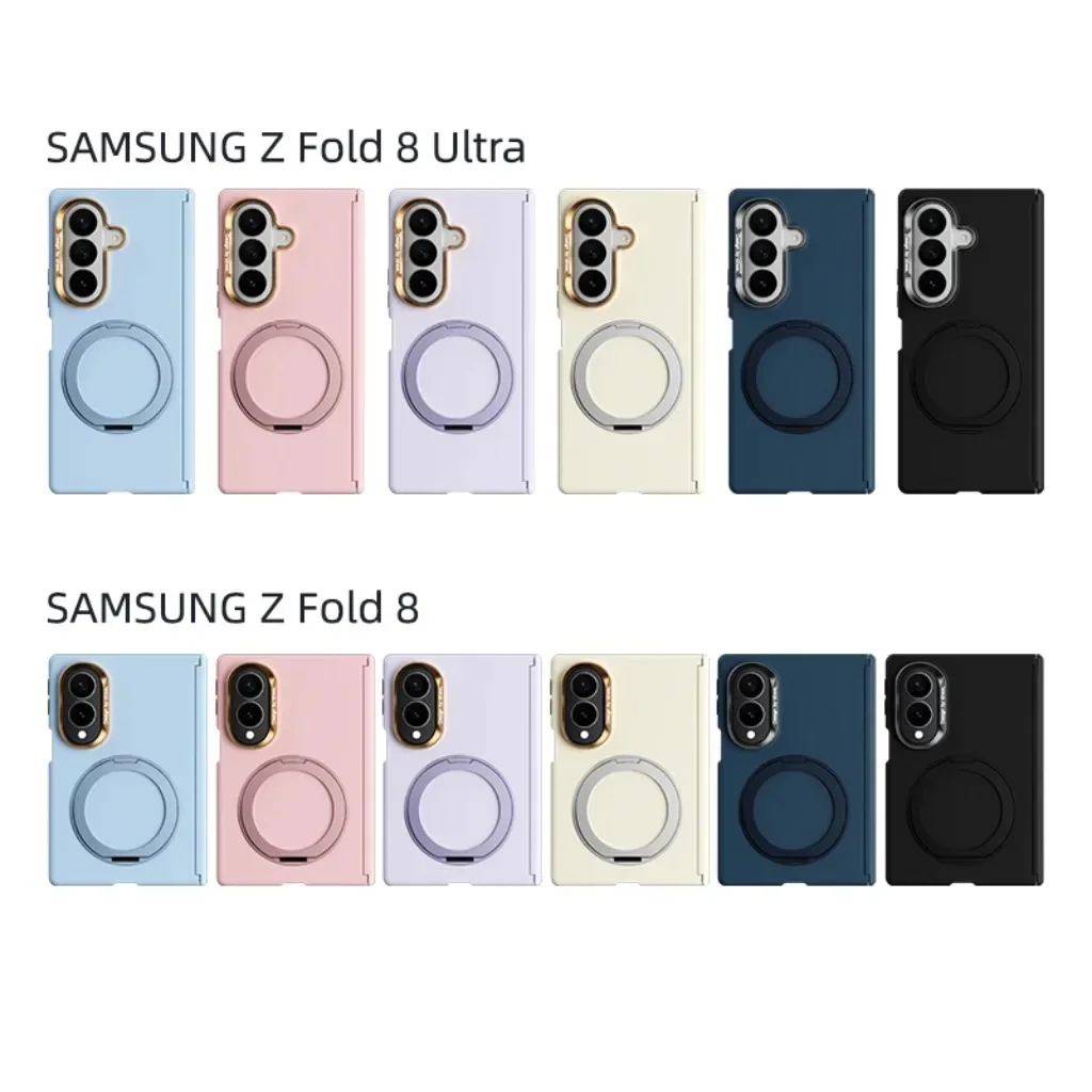 Magnetic Rotating Ring Holder Phone Case with Hinge Protection and MagSafe Compatibility