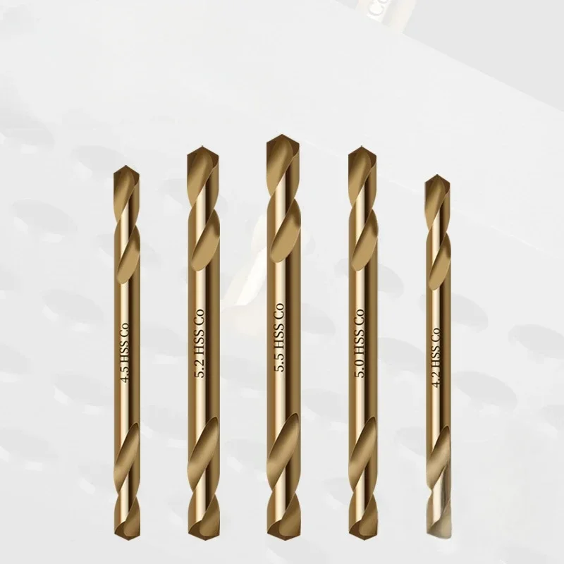 

Alloy Rotary Head Metal Wood Drilling Drill Iron Hole Opener Double-ended Cobalt-containing Stainless Steel Twist Drill