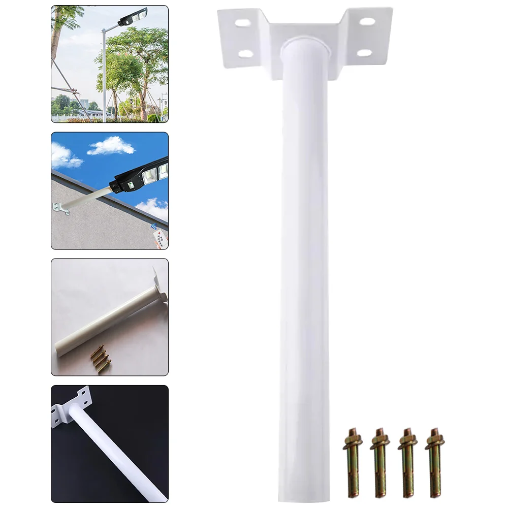 Metal Light Fixing Pole Solar Street Bracket Fixture Mounting Brackets for Lamp Outdoor Fixtures Wall