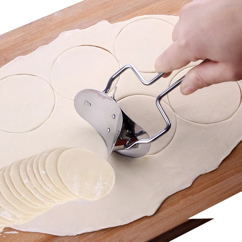Dumpling Manual Dumpling Skin Mold Pie Press Dough Cutter Knife Baking Kitchen Tools Stainless Steel