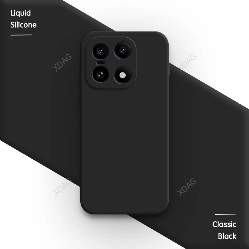 Elegant Soft Silicone Shockproof Phone Case - Original Plain Color, High-Quality Back Cover