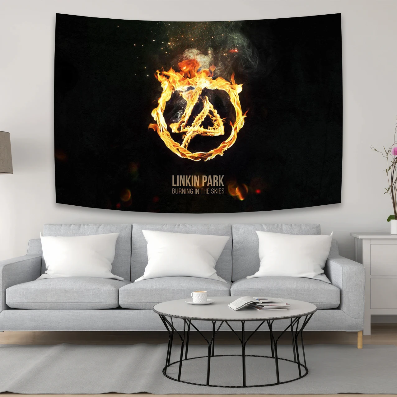 Rock Rap Tapestry Banner Flag Hippie Linkinparks Music Posters Wall Hanging Print Polyester Tapestry tapestry decorations