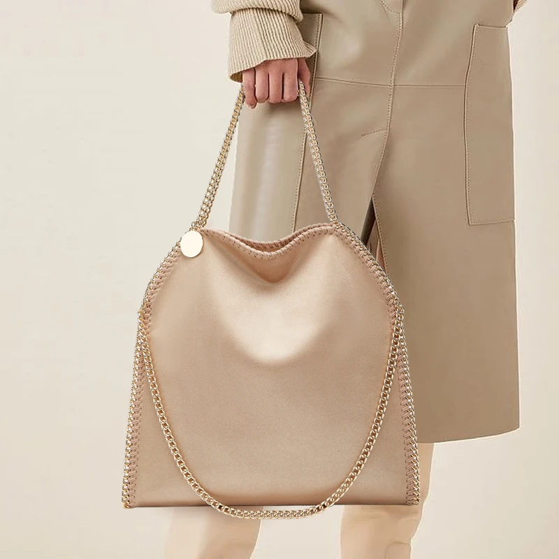 Fashion Brands Chain Bag Environmental Microfiber Handbag Women's New Luxury Multi-functional Large Capacity Shoulder Bag 4