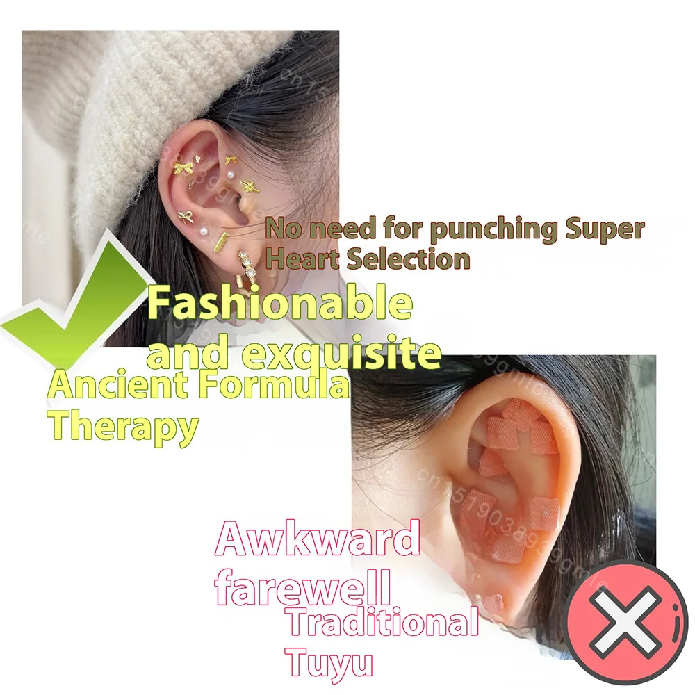 Ear Seeds Acupunctures Kit Acupuncture Magnetic Beads Auricular Transparent Ear Point Stickers Ear Pressure Stick