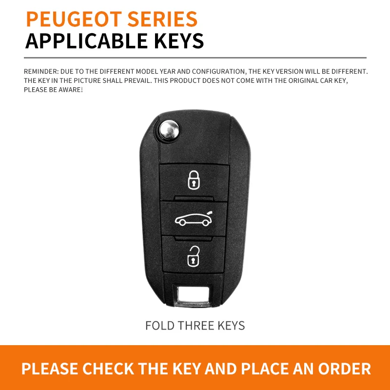 TPU Car Flip Remote Key Case Fob Cover Holder Shell For Peugeot 208 3008 308 508 408 2008 307 4008 Auto Keychain Accessories key case key case cover car key shell compressed towels flip key fob shell
