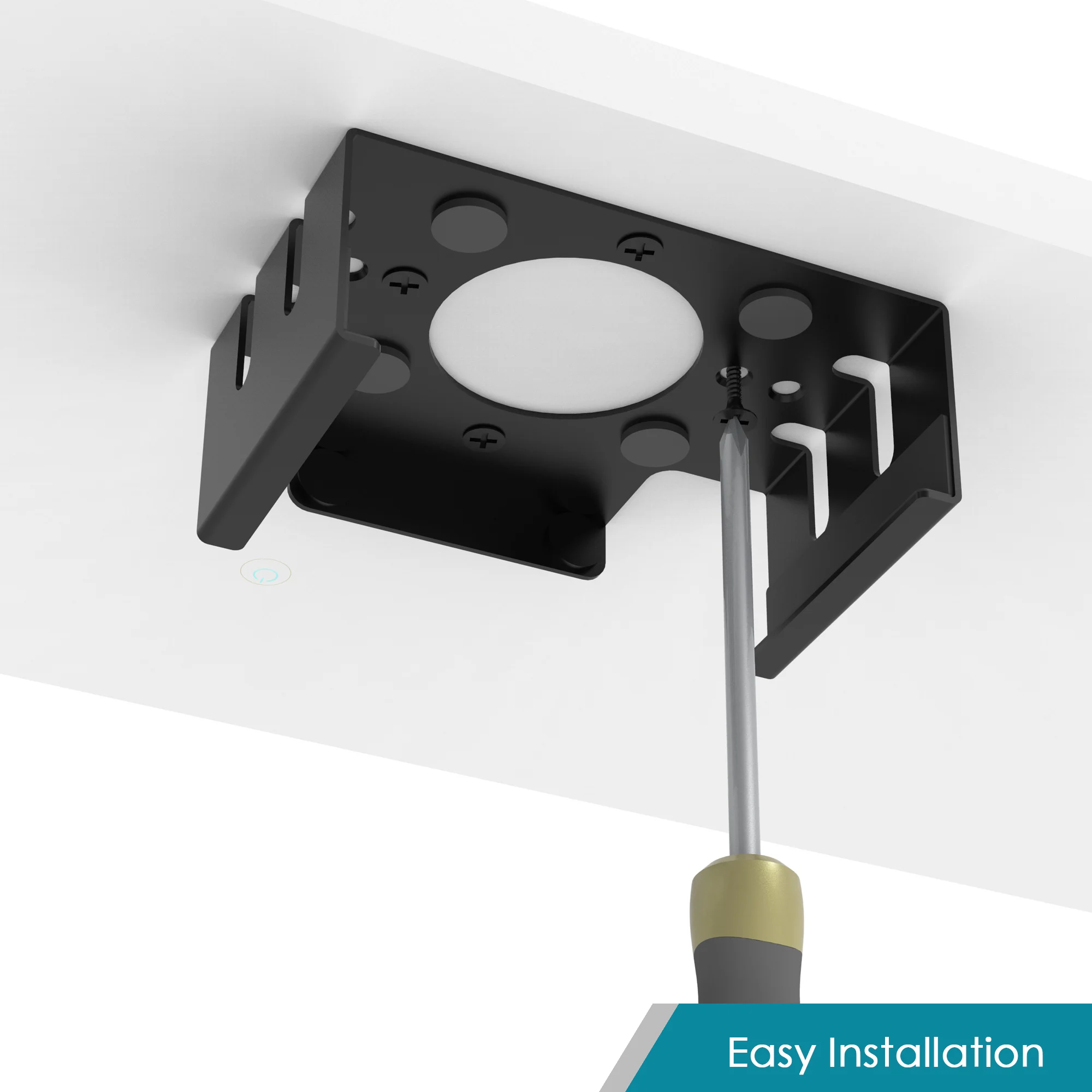 Mac Mini Stand Bylitco M4 /M4 Pro Mount Under Desk Or Behind Monitor All Metal Soft Padding