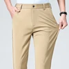 Summer Autumn Thin Trousers Men Formal Dress Suit Pants Work Pants Quality Business Casual Pants Black Wine Red Long Pants 4