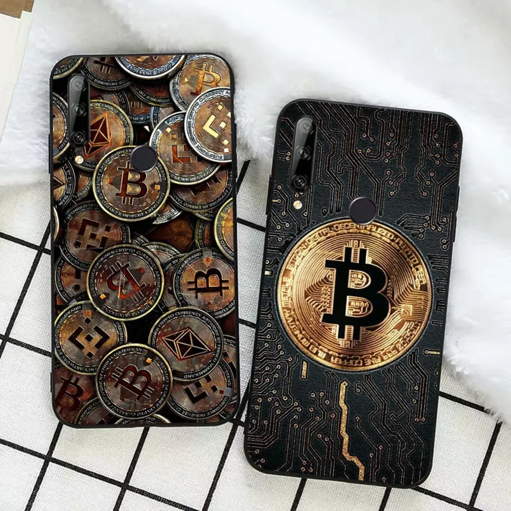 Bitcoin Phone Case For Huawei Honor 10 lite 9 20 7A 9X 30 50 60 70 pro plus Soft Silicone Cover