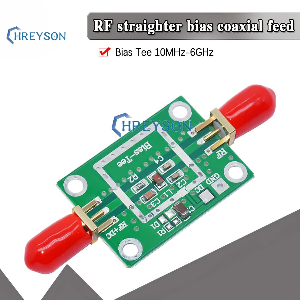 Bias Tee Frequenza A Banda Larga 10Mhz -6Ghz Rf Dc Blocker Per Ham Radio Rtl Sdr Lna Amplificatore Radioamatoriale A Basso Rumore 10-6000 Mhz