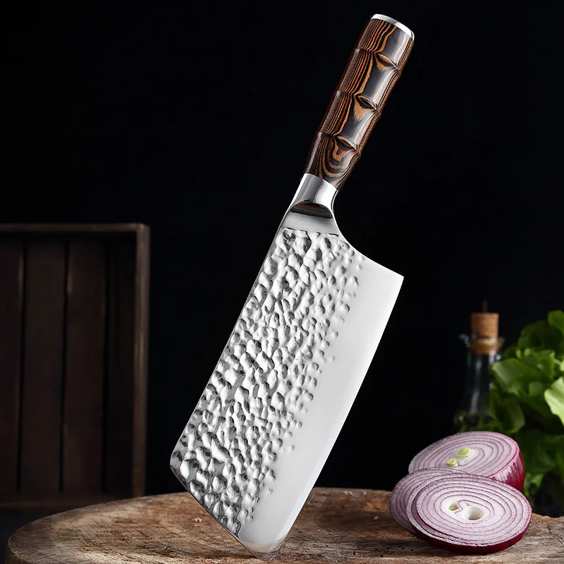 

Forged Kitchen Chef Knife Stainless Steel Meat Slicing Vegetables Cutter Butcher Cleaver Knife Cooking Tool