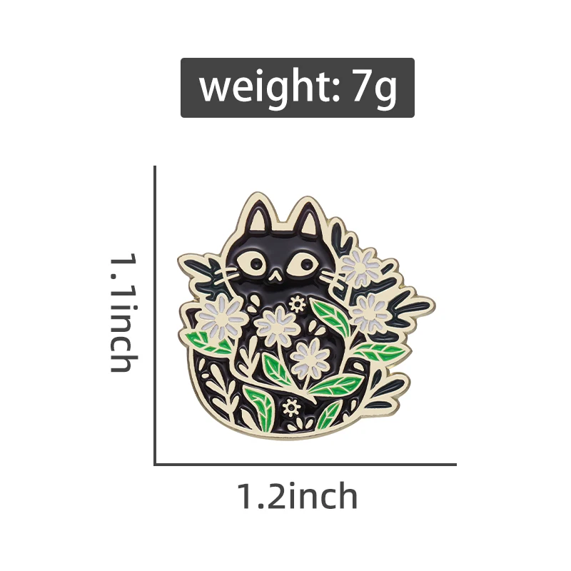 Cartoon Cat Pins Cat and Potted Flower Plant Pins Accessories Clothing  Backpack Brooch Enamel Lapel Pins Badge Wholesale - AliExpress