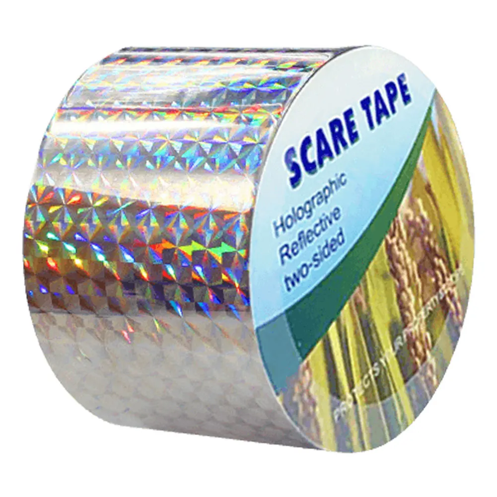 2.4cmx50m/4.8cmx50m Double Side  Bird Scare Tape Keep Birds Away Reflective Scare Tape Ribbon To Stop Damage Roosting Mess