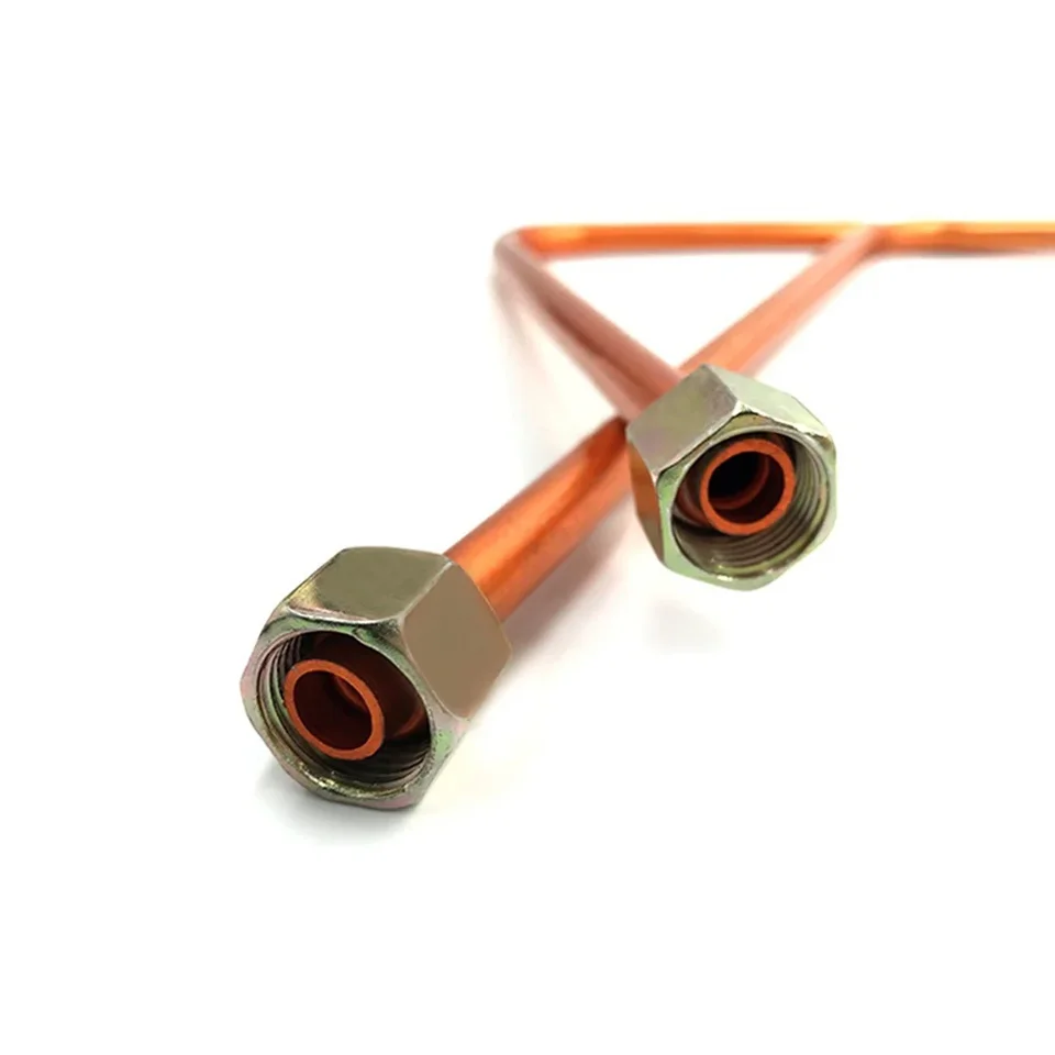 Exhaust Air Compressor Tube Copper Tone Direct Coupled Easy