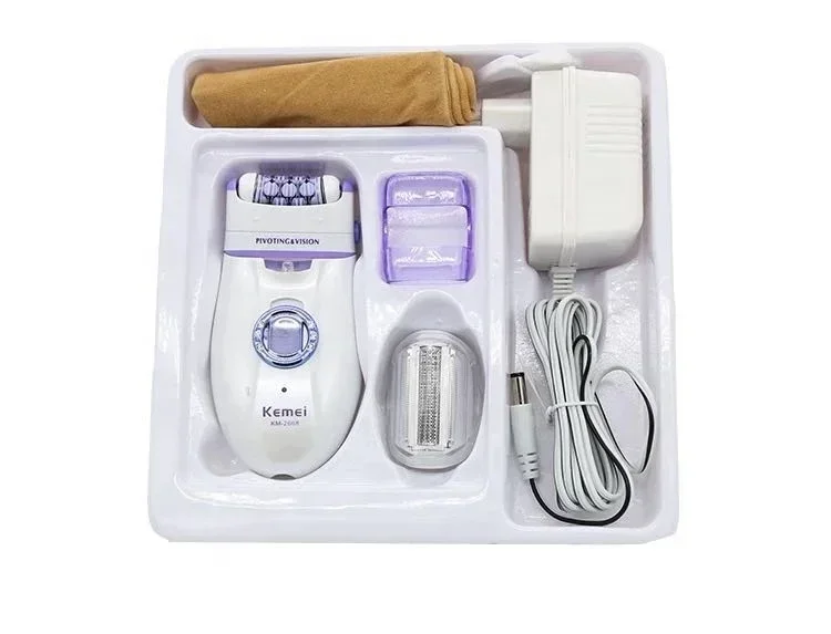 Kemei KM-2668 Women's Hair Puller 2-in-1 Shaver, Underarm Full Body Shaving 5