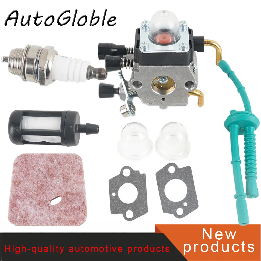 Tondeuse à gazon avec filtre carburateur joint carburateur pour STIHL FS38 FS45 FS46 FS55 KM55 FS45 FS85 C1Q-S66 C1Q-S71 C1Q-S97 C1Q-S186A
