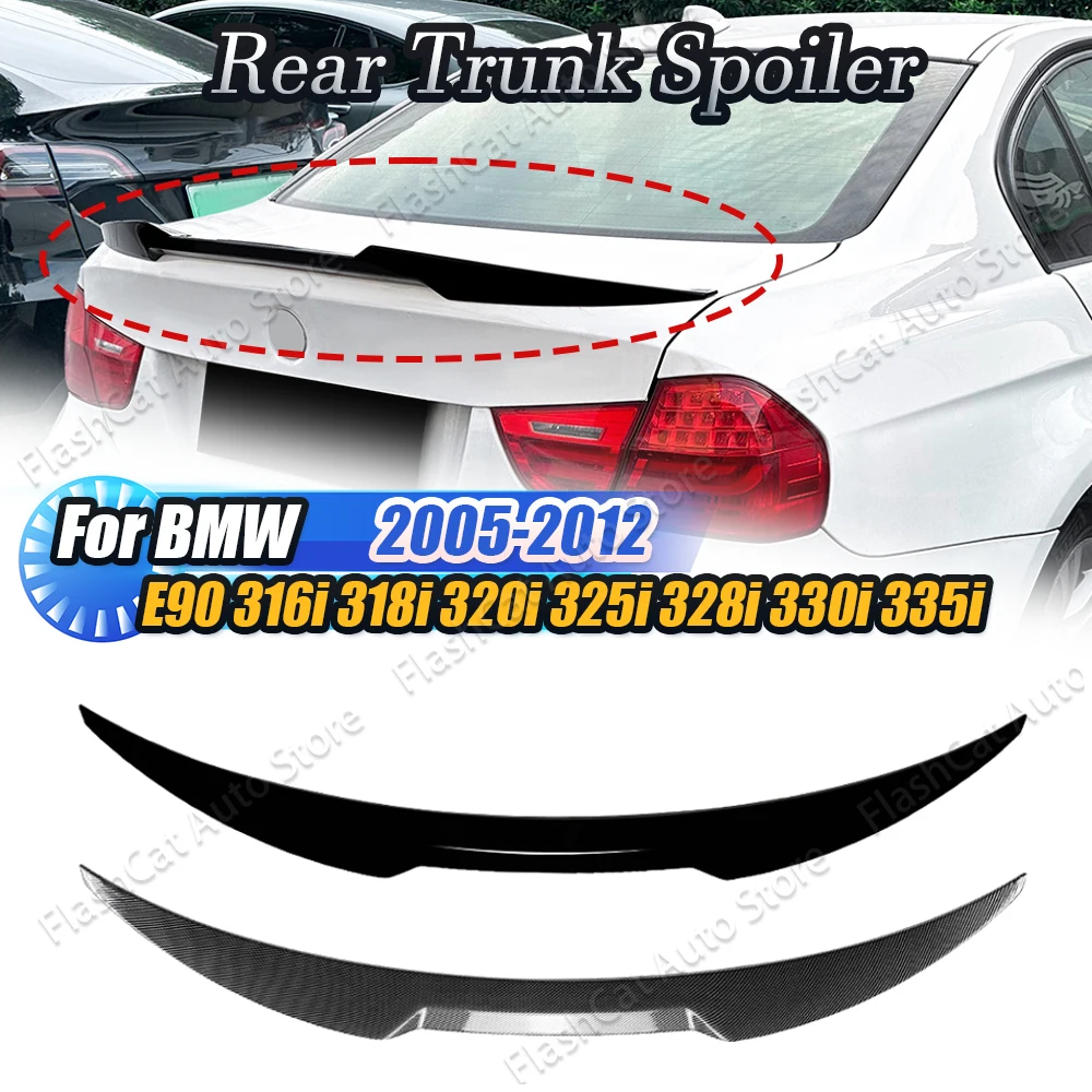 

E90 M3 Автомобильный задний спойлер на крышу багажника M4 Стильные комплекты кузова на крышку багажника внешняя отделка тюнинг губа для BMW 3 серии 2005-2012