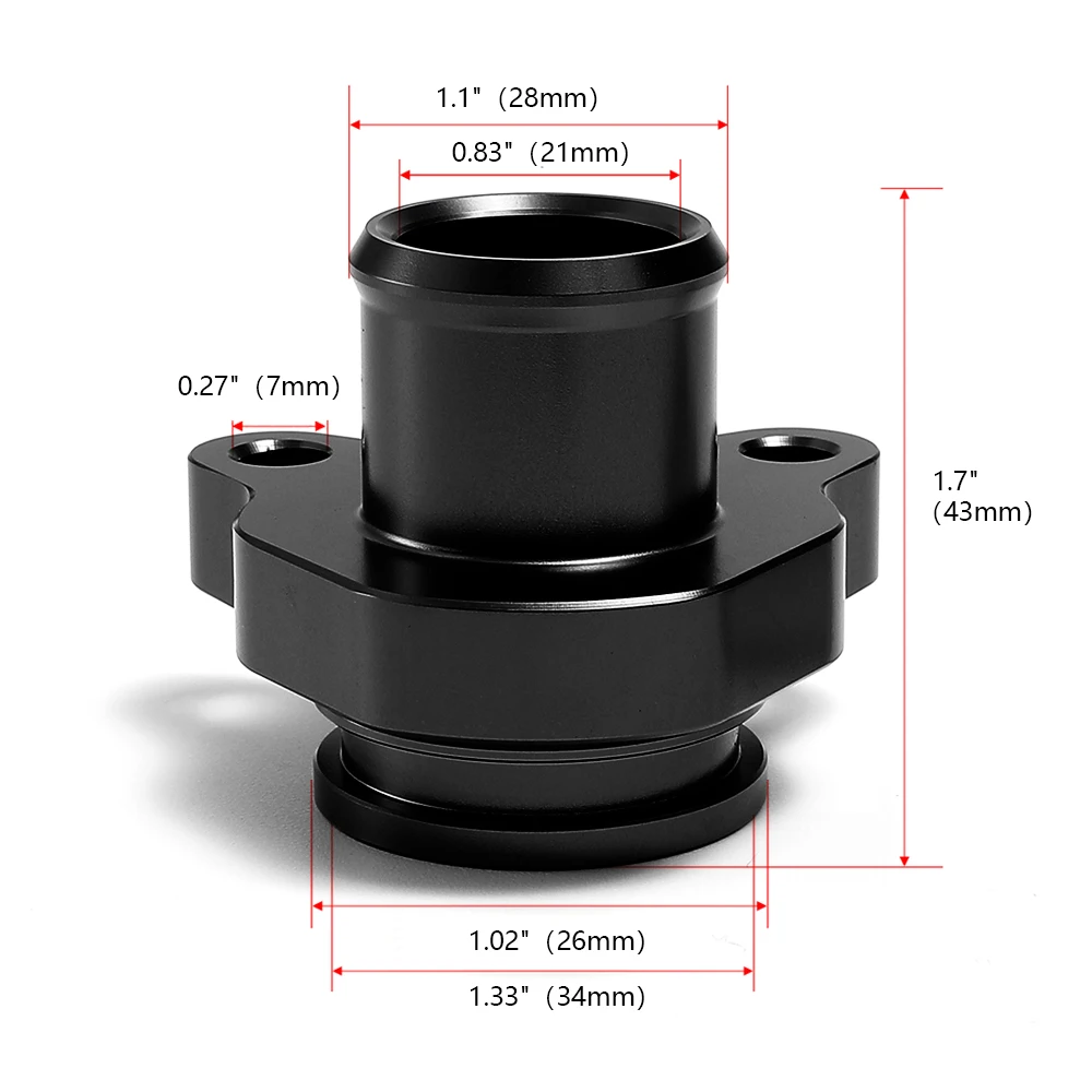 Water Hose Fitting Aluminum Water Hose Fitting Replacement Car Replacement Pipe Connector 11537541992 11537544638 for BMW N54 335i 335 HR053