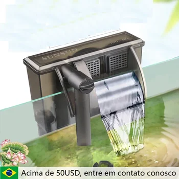 SunSun 걸이식 폭포 필터 워터 펌프, 걸이식 외부 펌프, 15-120L 수족관 물고기 거북이 탱크, HBL 시리즈 스키머용
