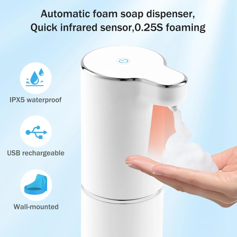 LAOPAO Dispenser automatico di sapone liquido Touchless dispositivo di  lavaggio a mano schiumogeno a induzione per cucina bagno lavamani Smart -  AliExpress