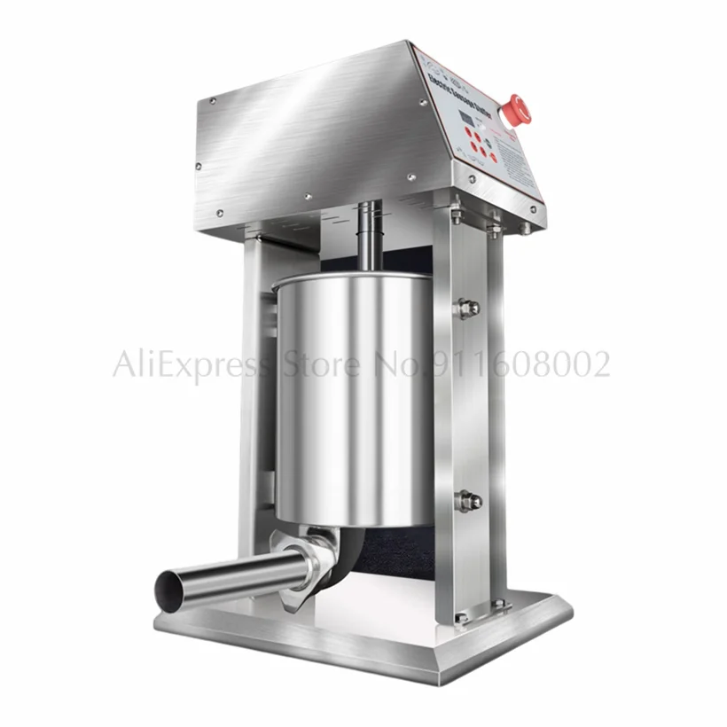 

15L Electric Sausage Stuffer Filler Stainless Steel Vertical Sausage Filling Machine Kitchen Meat Tool 4 Tubes Sausage Maker