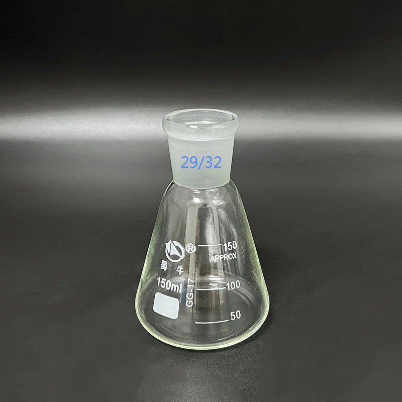 100-10000ml Glass Erlenmeyer Flask Conical Bottle, 29/32 Joint, Lab Chemistry Glassware Supplies